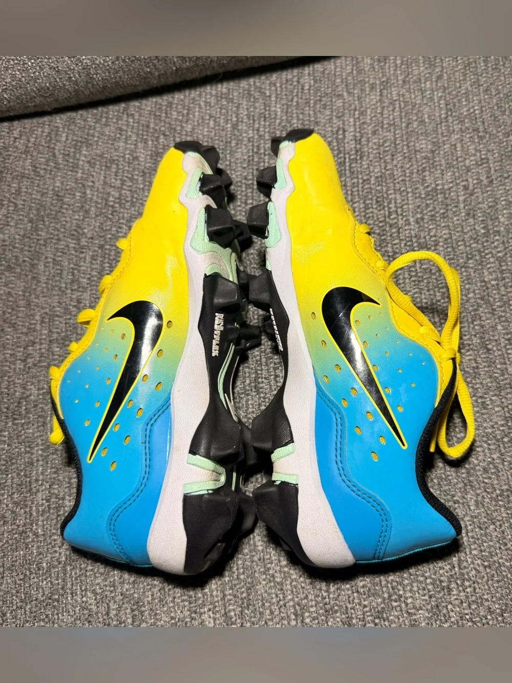 Nike Alpha Huarache 4 Keystone Baseball Cleats Boys Kids DJ6525-704 Size 3.5Y